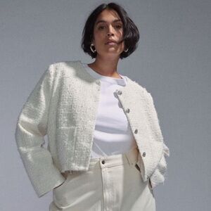 H&M tweed Bouclé Jacket blazer